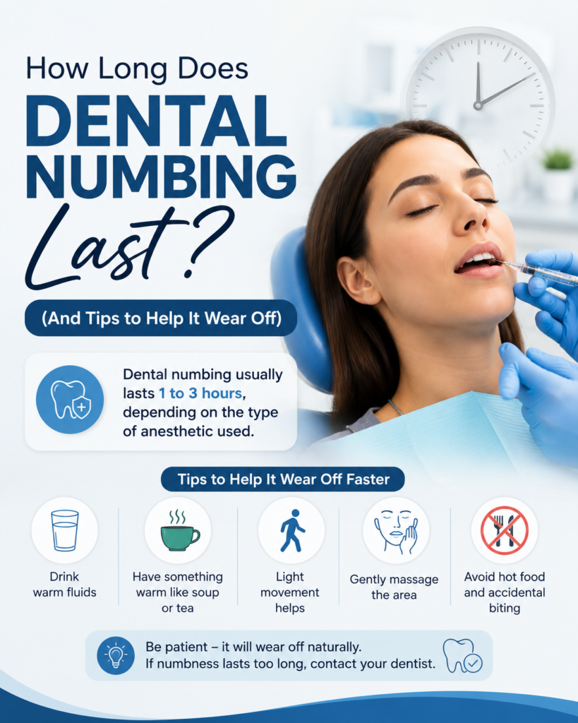 How Long Does Dental Numbing Last? (And Tips to Help It Wear Off)