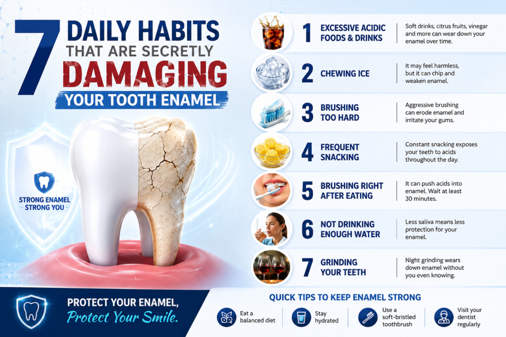 7 Daily Habits That Are Secretly Damaging Your Tooth Enamel